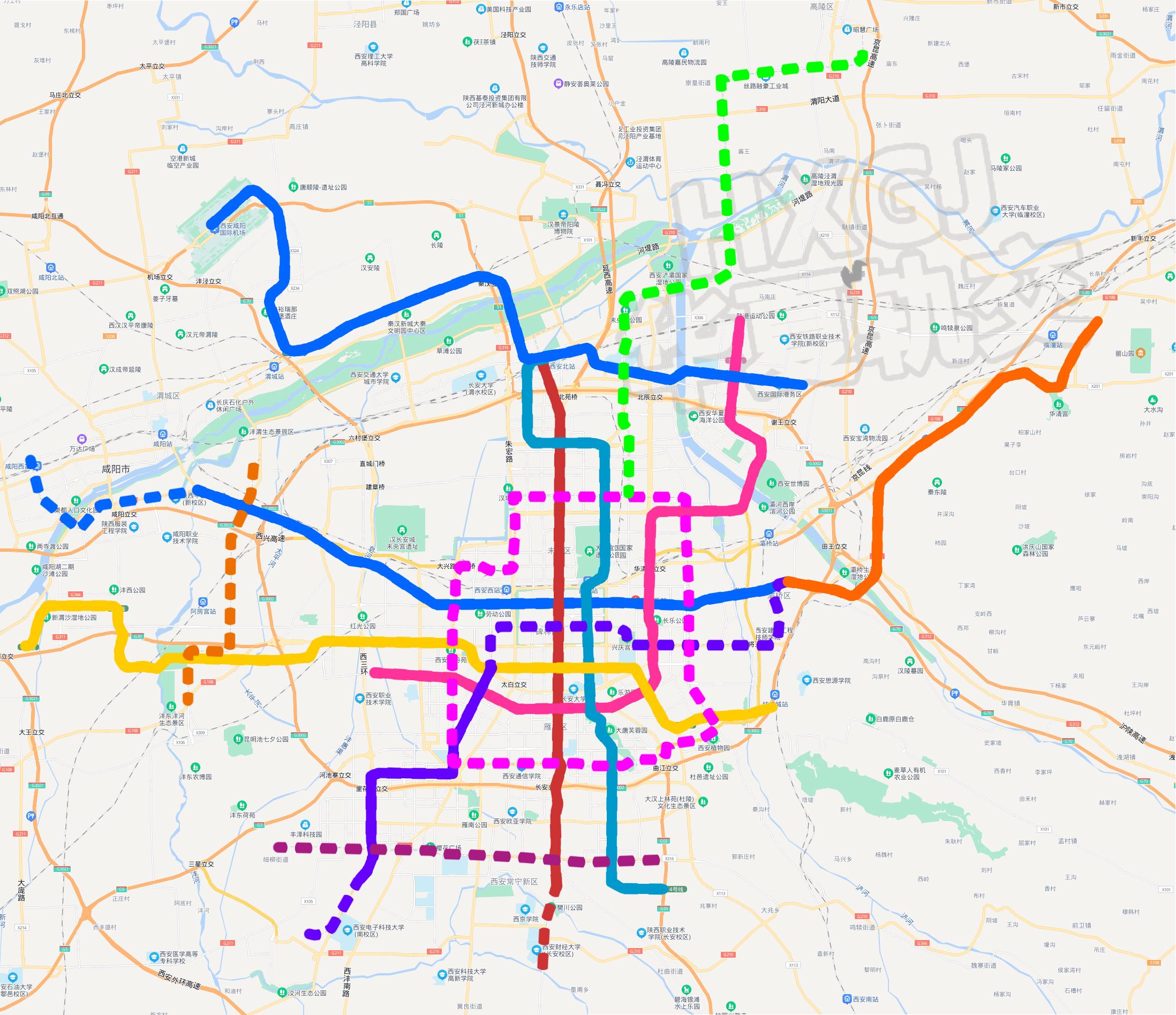 西安地鐵線路圖最新版,西安地鐵線路圖最新版概覽